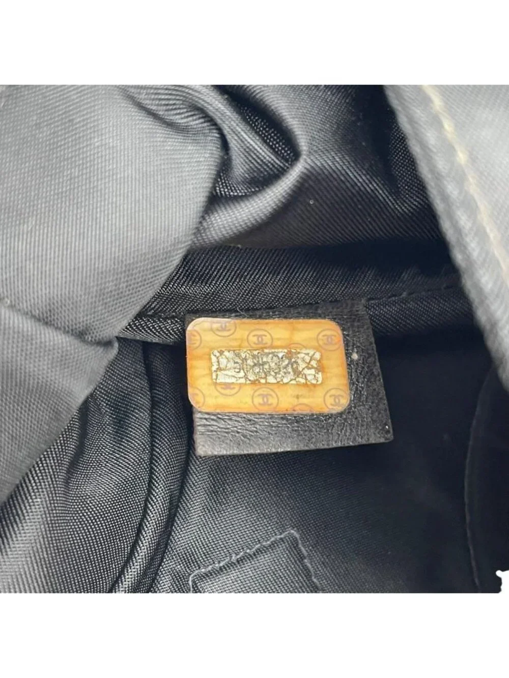Chanel Nylon CC Logo Hand Tote Black